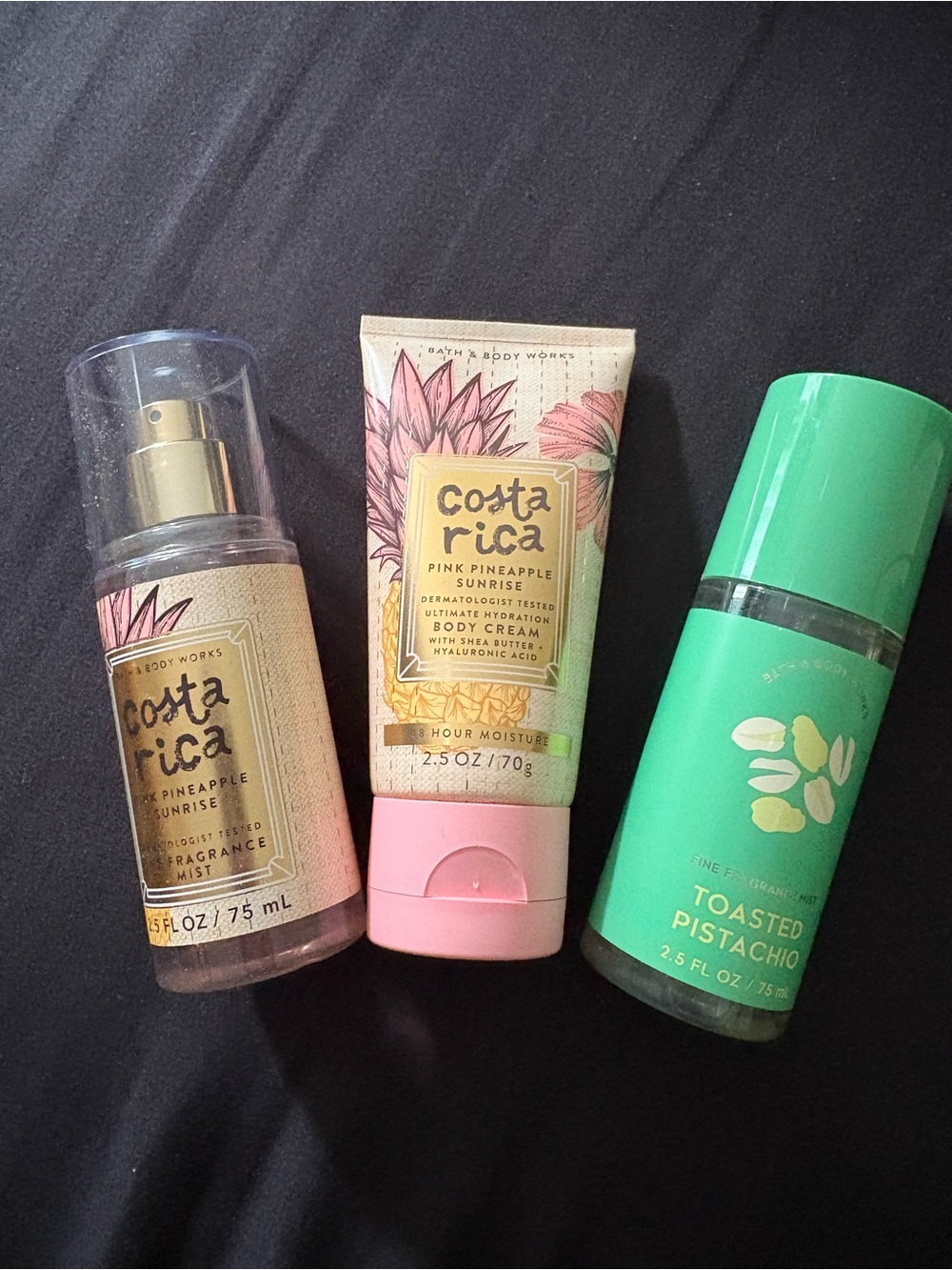 Bath & Body Works Costa Rica Pink Pineapple Sunrise 2 piece & Toasted Pistachio